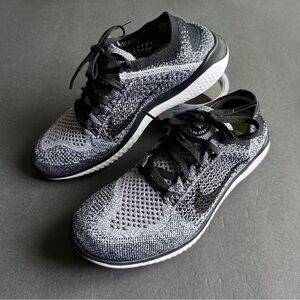 Nike Free Rn Flyknit 2018 Oreo Womens sz 7.5